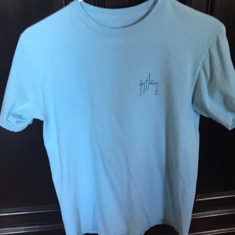 Guy Harvey adult small blue swordfish flag Tee